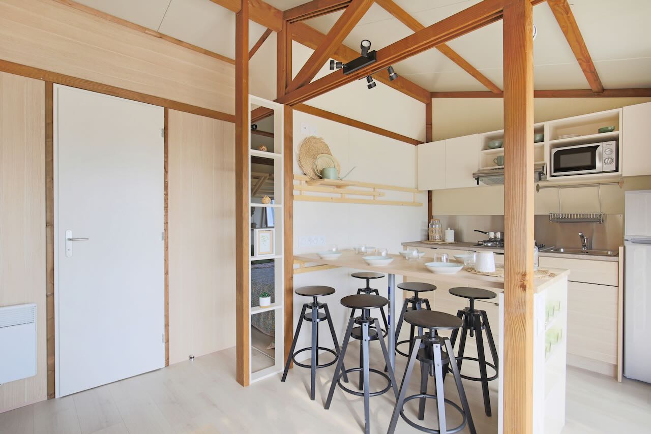 Camping salon chalet portland pour vivre la slow life en Ardeche