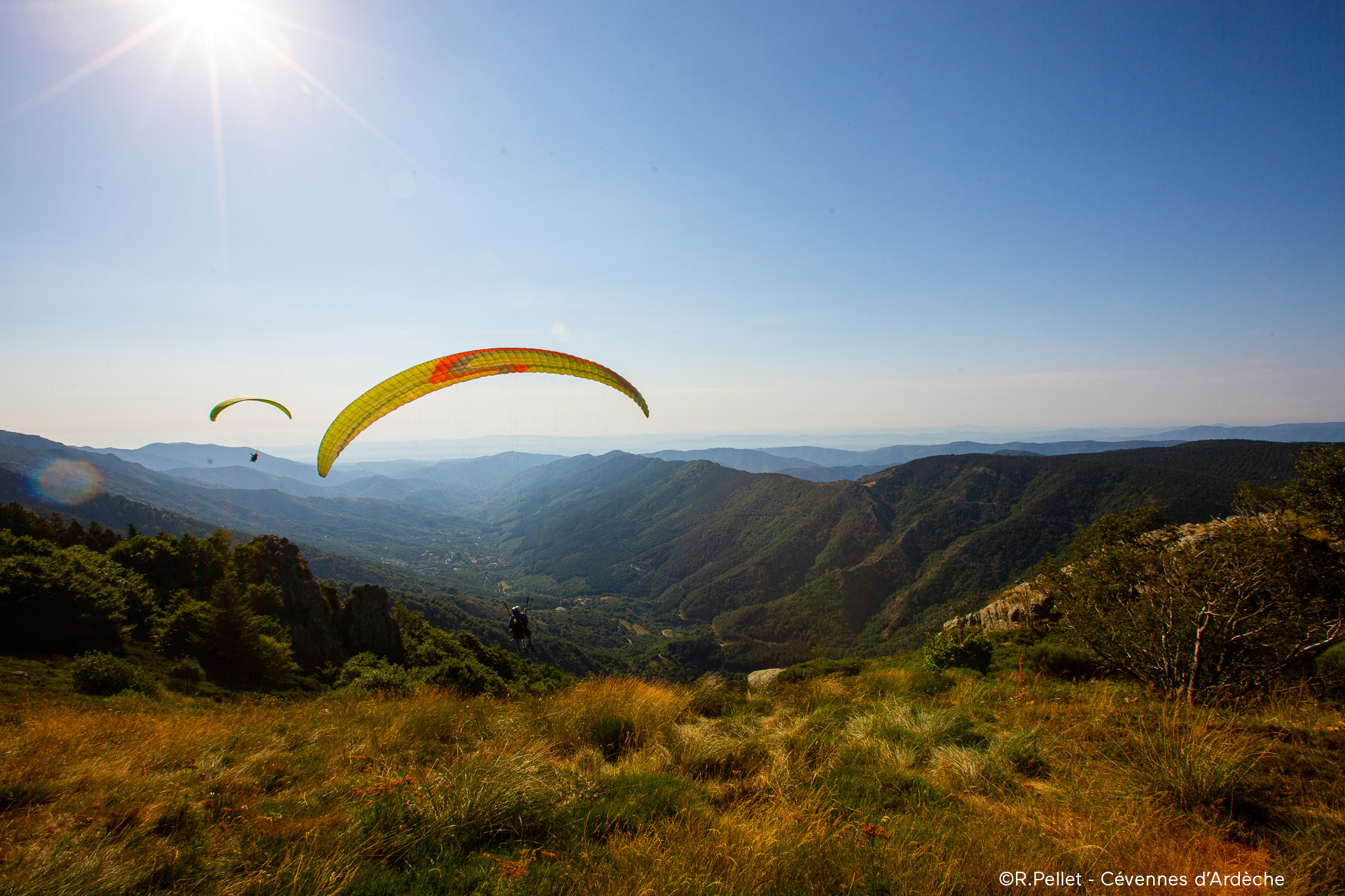 Parapente dans les Cévennes pour vivre la slow life en Ardeche